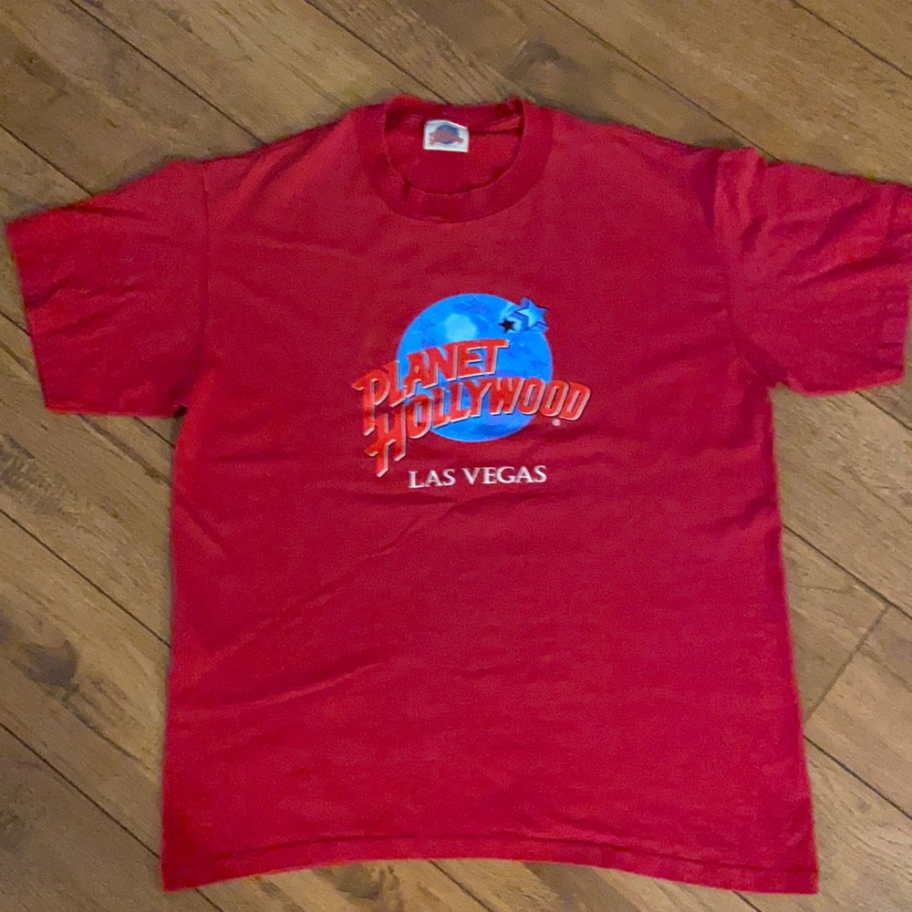 Vintage Red Planet Hollywood Las Vegas Tee…